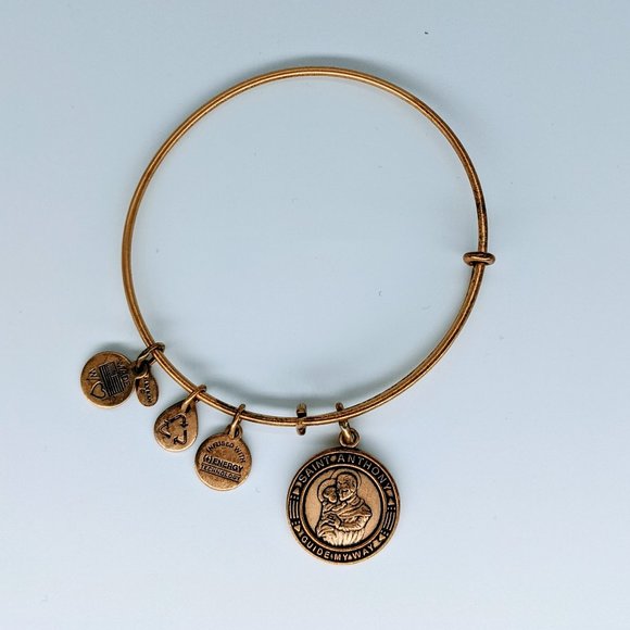 Alex and Ani Charm Bangle St. Anthony Bracelet - Picture 2 of 6